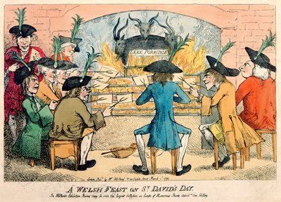 Un festin gallois le jour de la Saint-David, 1790 - English School